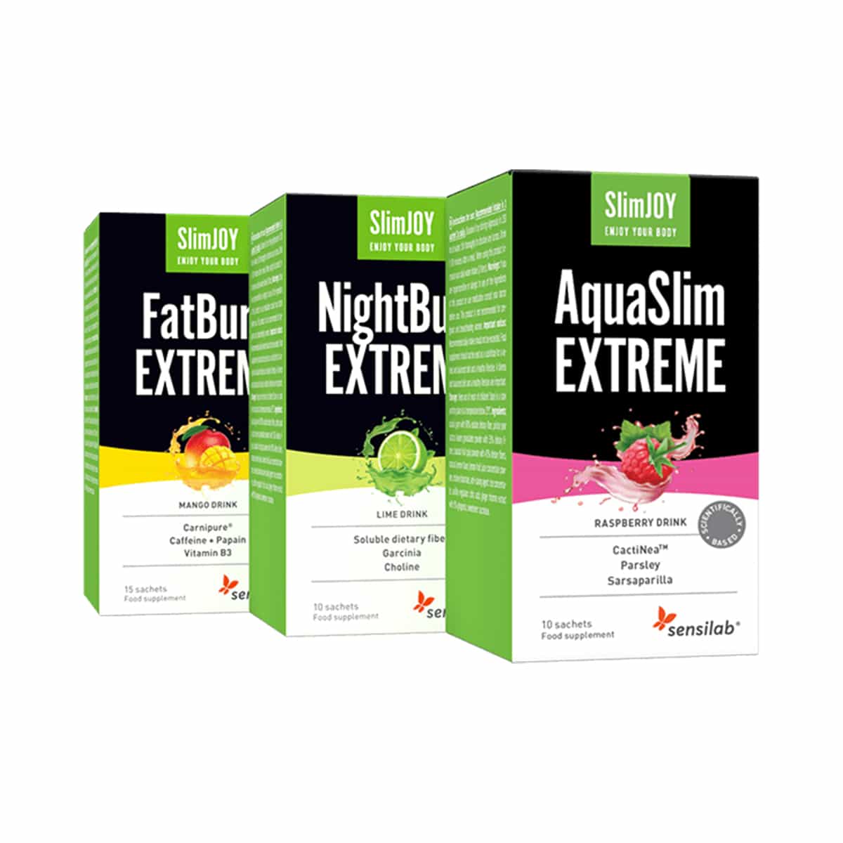 SlimJoy 15-Day Booster Weight Loss FatBurn AquaSlim NightBurn